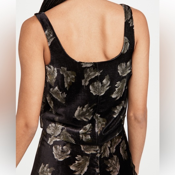 VINCE fallen leafs square neck tank. Size medium. Never worn! - Picture 3 of 4